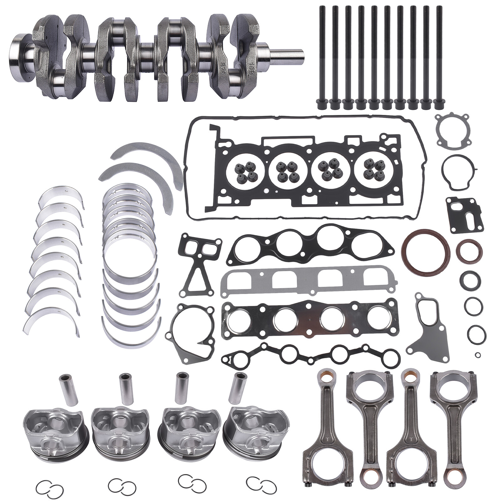 G4KF Engine Rebuild Kit + Crankshaft + Con Rods + Pistons for Hyundai Santa Fe
