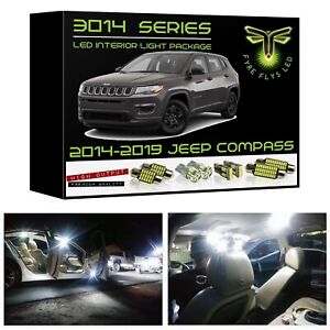Details About 11 White Led Interior Lights Package Kit For 2017 2018 2019 Jeep Compass 3014smd