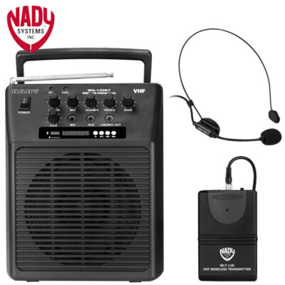 Nady WA-120BT HM3 Wireless Portable Compact P.A Full Range Speaker System 