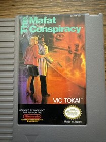 Vintage Nintendo NES The Mafat Conspiracy Game Vic Tokai