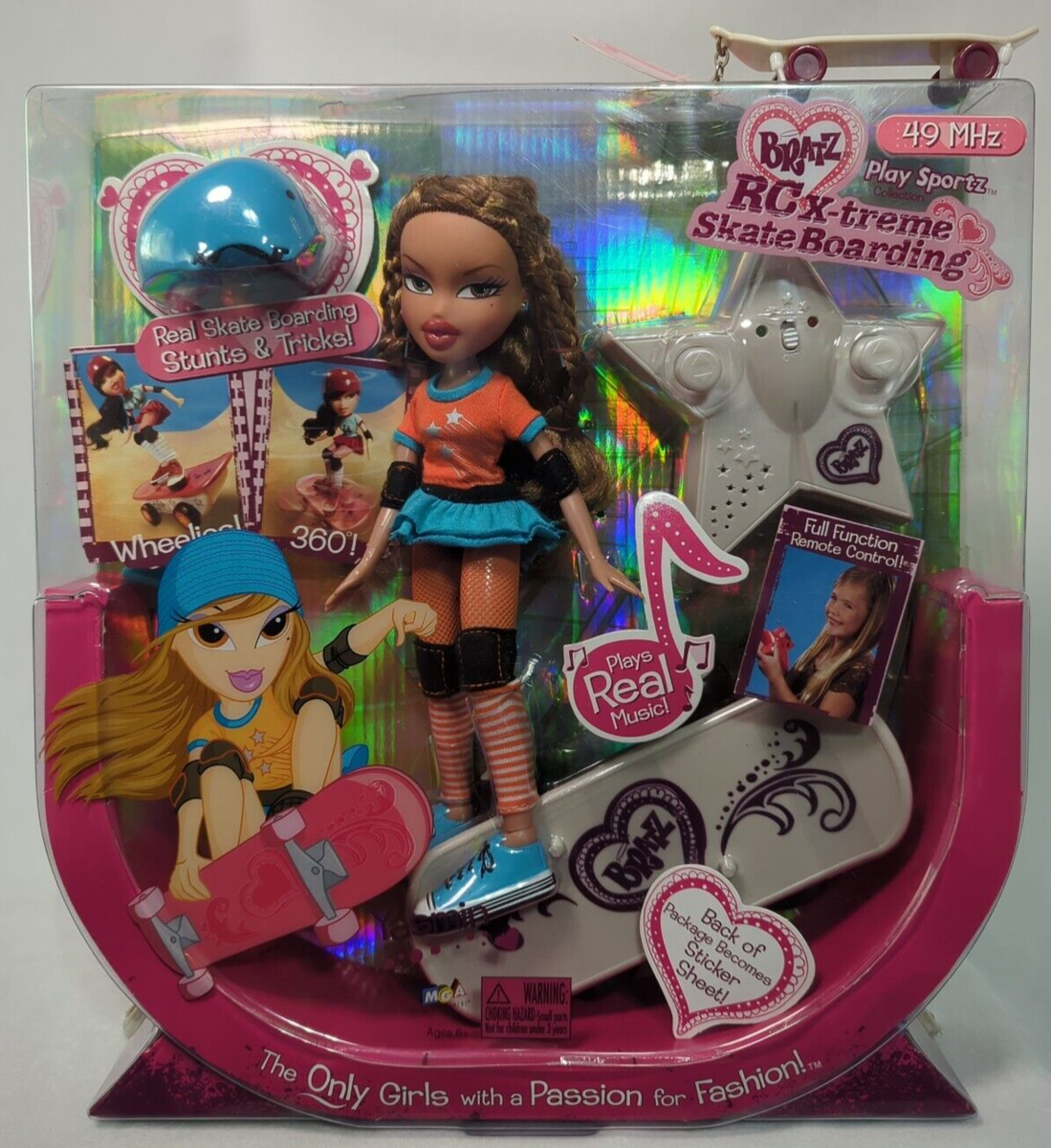 Bratz ~ Yasmin ~ Skateboard RC X-Treme ~ Skate Boarding Sneakers