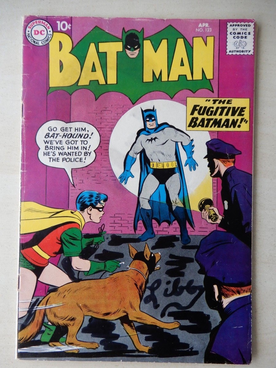 DC Comics Batman Comic Book 123 April 1959