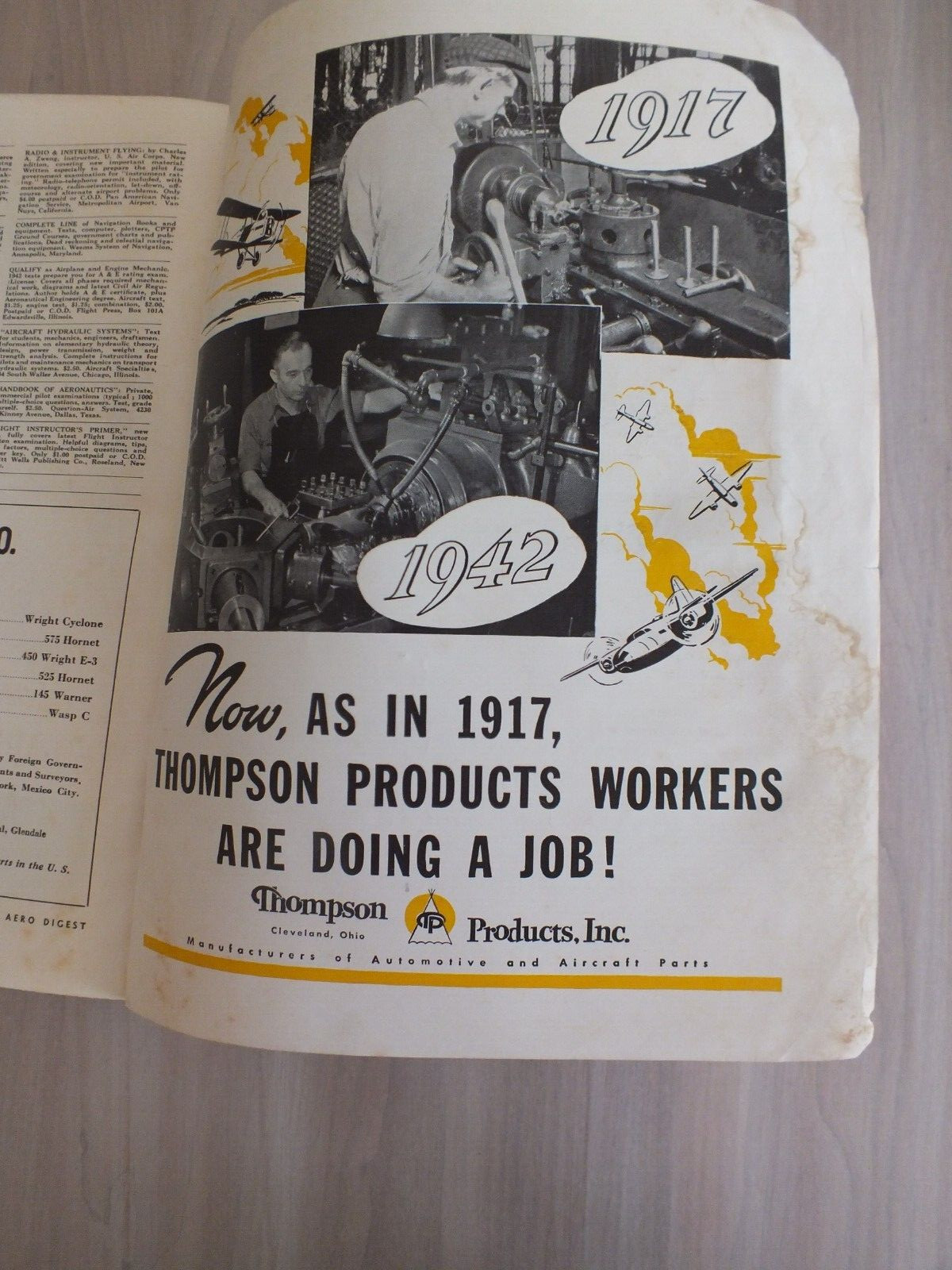 Aero Digest*July*1942*USA*WWII*Patriotic Conspiracy*American Flag*Sikorsky*Piper