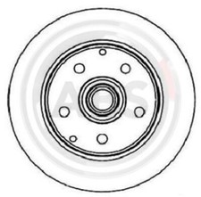 2x Bremsscheibe vorne A.B.S. 16810 für CHEVROLET