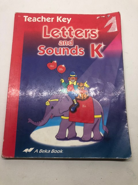Abeka K5 Letters And Sounds Teacher Key Kindergarten Language Arts EBay