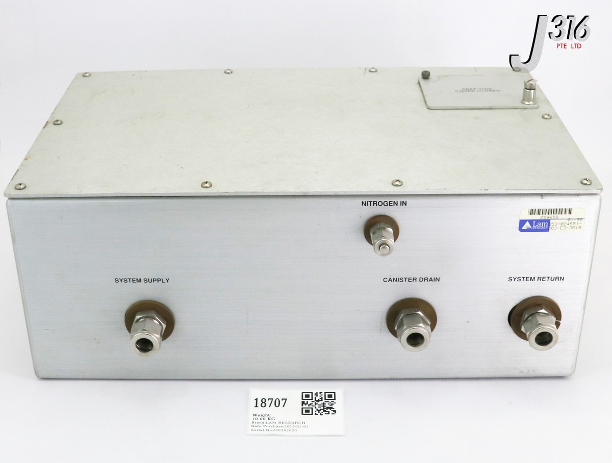 18707 LAM RESEARCH TCU DI WATER HTR BOX ASSY, SS-4BK-1C 853-024651