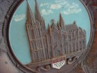 Vintage German Souvenir Plate 3D Landmarks Metal Loreley Stadt Koln Wall Decor — photo 2