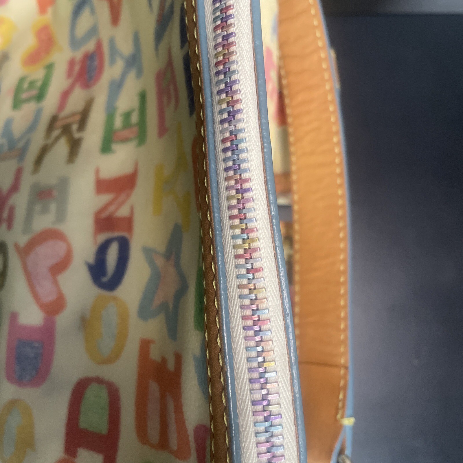 Rare Vintage Dooney & Bourke Large Graffiti Purse Han… Gem