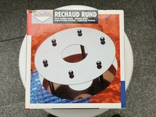 Rechaud Rund Küchenprofi 20 cm Edelstahl 18/10 Stövchen Warmhalteplatte