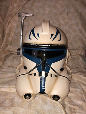 Star Wars Captain Rex Helmet Signed By Temuera Morrison With JSA COA