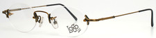 LOGO PARIS LM4203 01 Antique Gold Unisex Oval RimlessEyeglasses 44-21-135 B:33