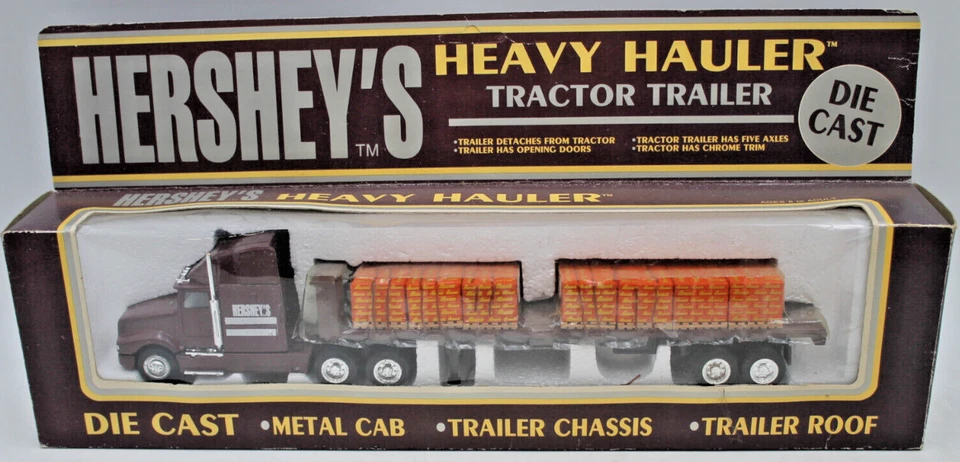 5 件装 1992 年 K-LINE Hershey's 重型 HAULER 拖拉机拖车套装 1/48 半全新原产地 Bx — 第 4/4 张图片