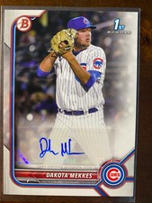 DAKOTA MEKKES - 2022 Bowman 1st Bowman Prospect Autograph - CUBS AUTO PPA-DM