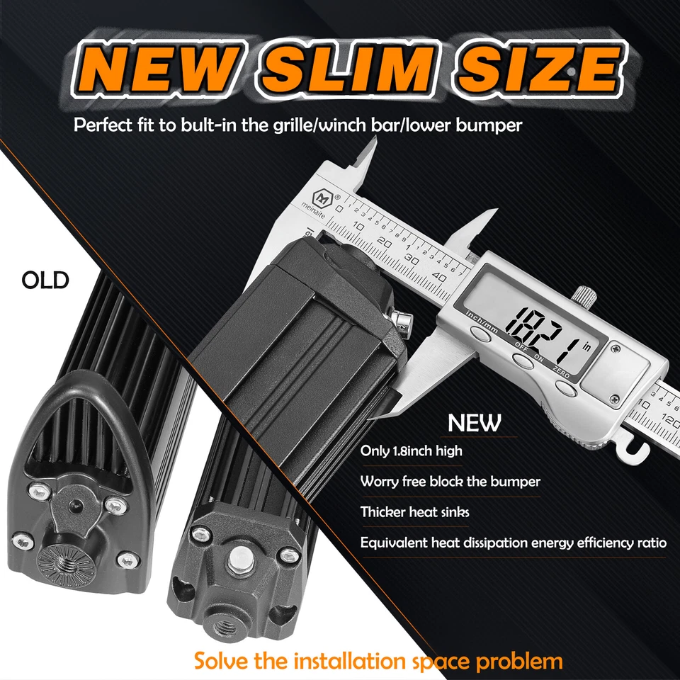 For Polaris Ranger XP1000 1000 Crew 12" Single ROW LED Light Bar Silm+ Wiring  Foto 4 de 4