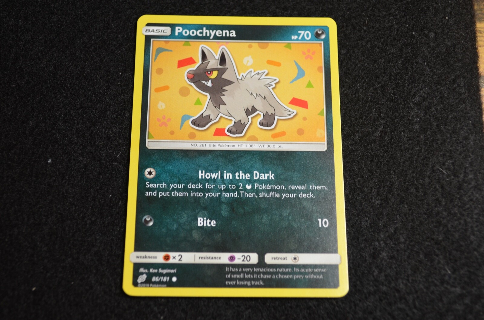 Pokemon POOCHYENA Sun & Moon Team Up 86/181 NM/Mint Never Played Cards