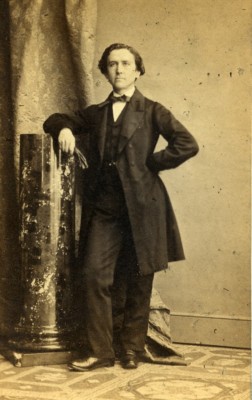 Vereinigtes Königreich Liverpool Mann viktorianische Mode altes CDV Foto Stortz 1865