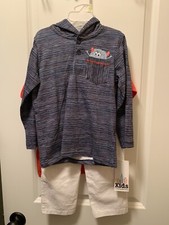 Toddler Boys Kids Headquarters 3 Piece Outfit Set Shirt Pants Size 4T