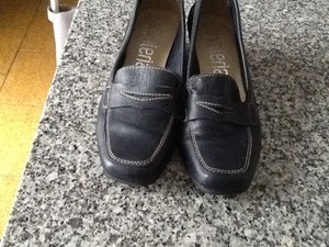 Zapatos Mocasines 35 Tacon Corrido. Piel | eBay