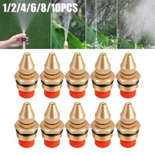 1/2In Brass Misting Nozzle Water Mister Sprinkler Head Lawn Spray Nozzle USA