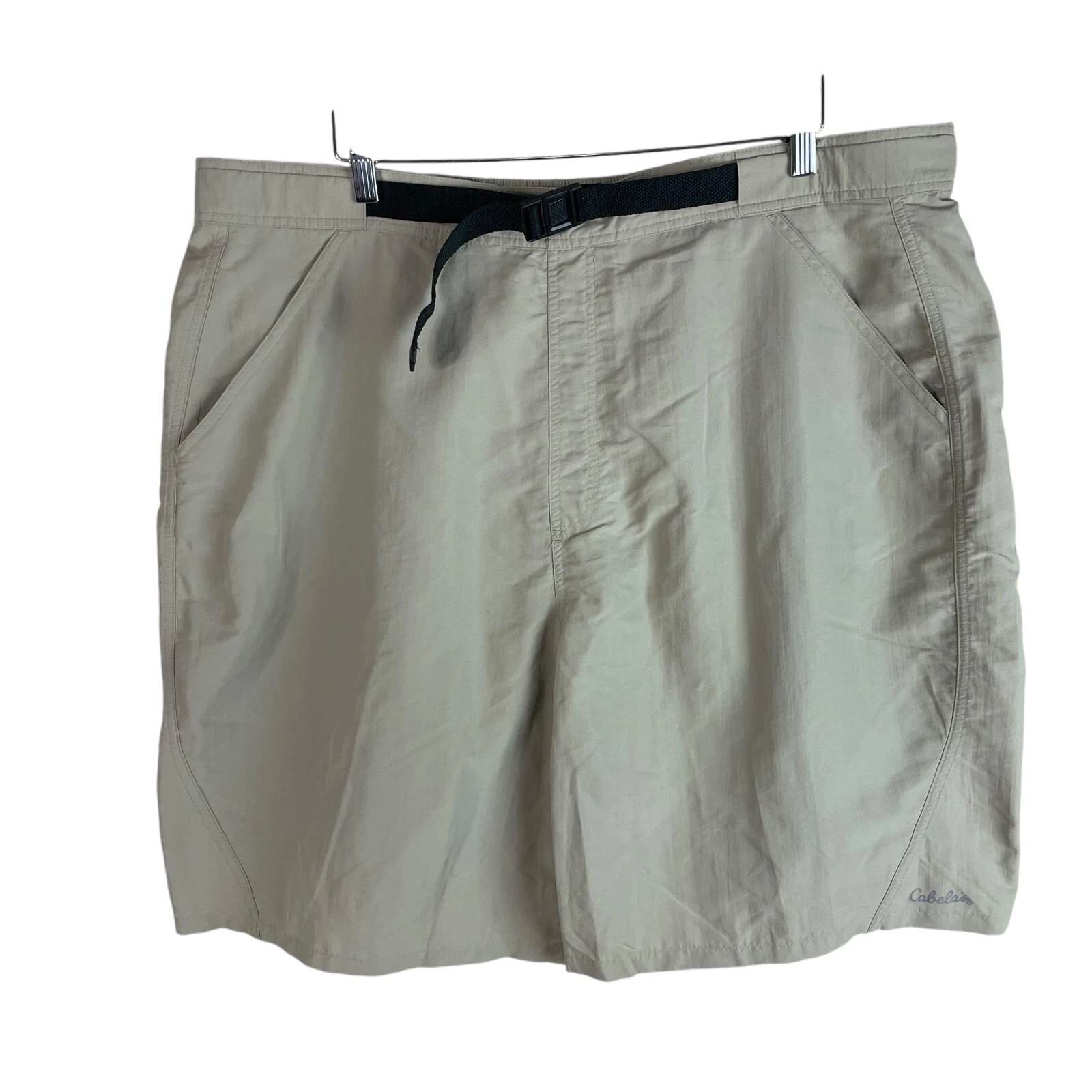 NEW Cabelas Mens Belted Outdoor Hiking Shorts 2XL Beige Nylon 42" Waist 10" Ins
Opens in a new windo