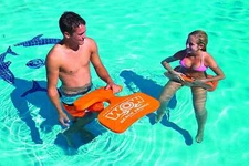 WOW Sports Beach Bronco Floating Foam Seat for Pool or Lake - Orange (14-2120)