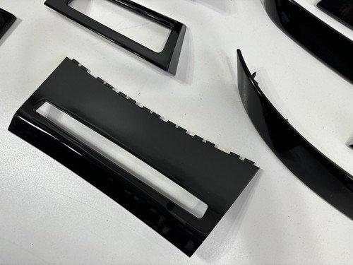 BMW 5 Series E60 E61 Pre Facelift BLACK PIANO Interior Trim Set LHD - Picture 13 of 14