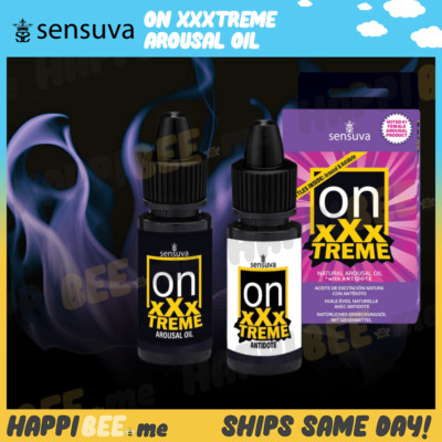 Sensuva ON xXxTREME Arousal Oil Clitoral Gel  Tingle Sensation Clit Lubricant