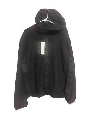 Y-3 Fleece Vented Hoodie Black Mens Sz Large NWT Adidas | eBay