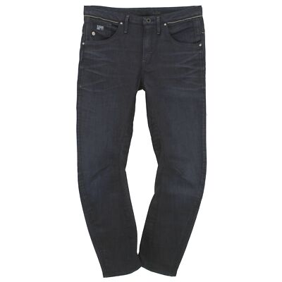  G-STAR Damen Jeans Hose Arc CHROME 3D Tapered Stretch darkblue blau 24121