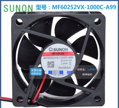 1 pcs SUNON MF60252VX-1000C-A99 24V 2.04W frequency converter cooling fan 6CM