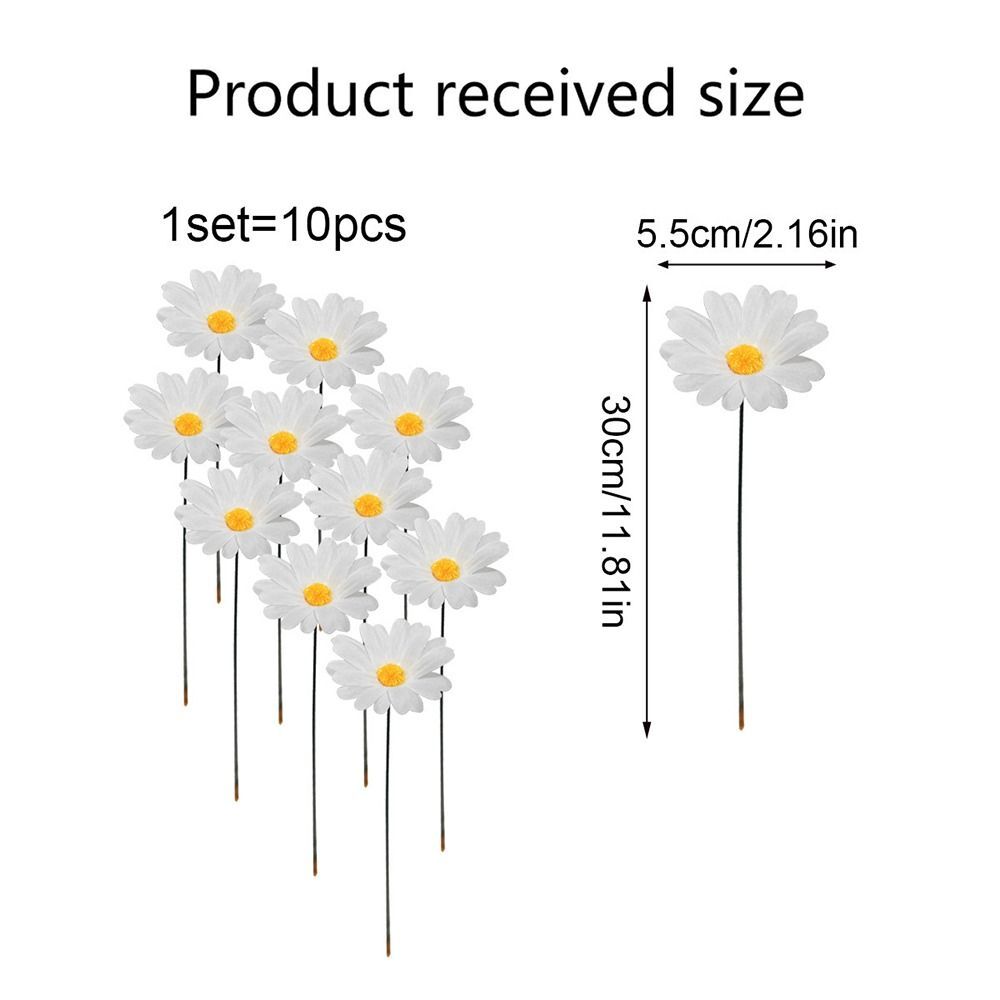 Ornamental Sunflower Stake Outdoor Lawn Stake Replacement Garden Stakes