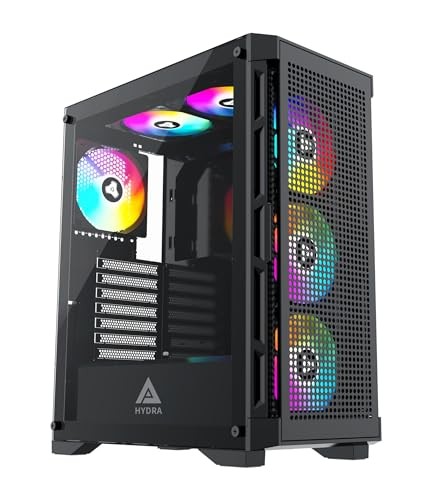 Apevia Corporation HYDRA-BK Apevia Hydra Eclipse-bk Металлическое шасси Atx Mid Tower 13690₽