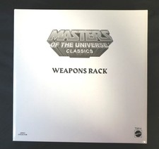 Masters Of The Universe Classics MOTU Weapons Rack EMPTY BOX & Cardback