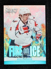 2013 Panini Select Fire on Ice Stars Blue Prizm 24/25 Alex Ovechkin #FS-39 2d8