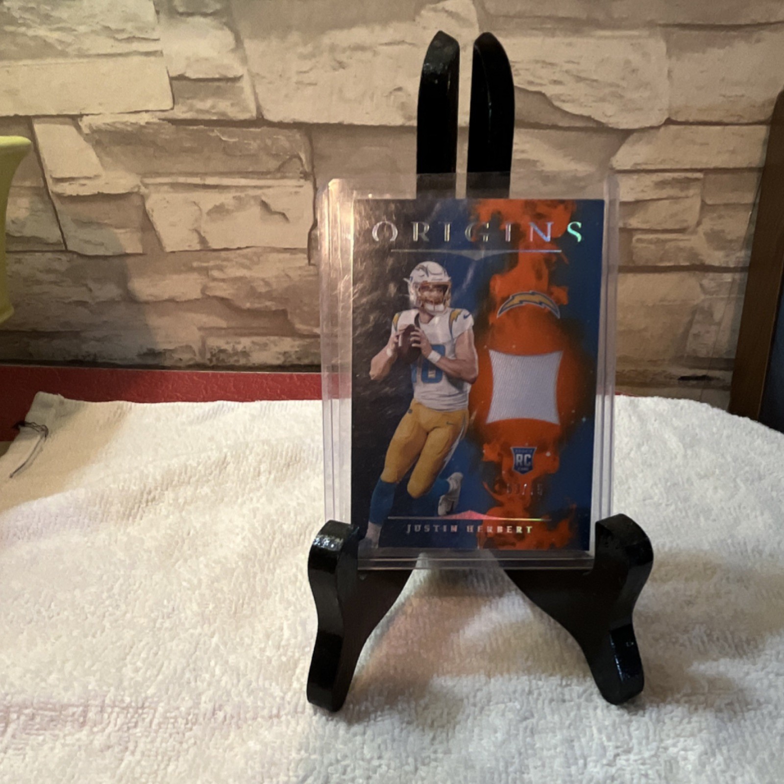 2020 Panini Origins - Rookie Patches Justin Herbert #RP-3 /75 3 Color Patch RC