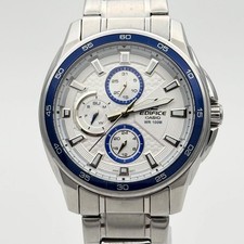 Casio Edifice EF-334D-7AV Watch Used 2 From Japan