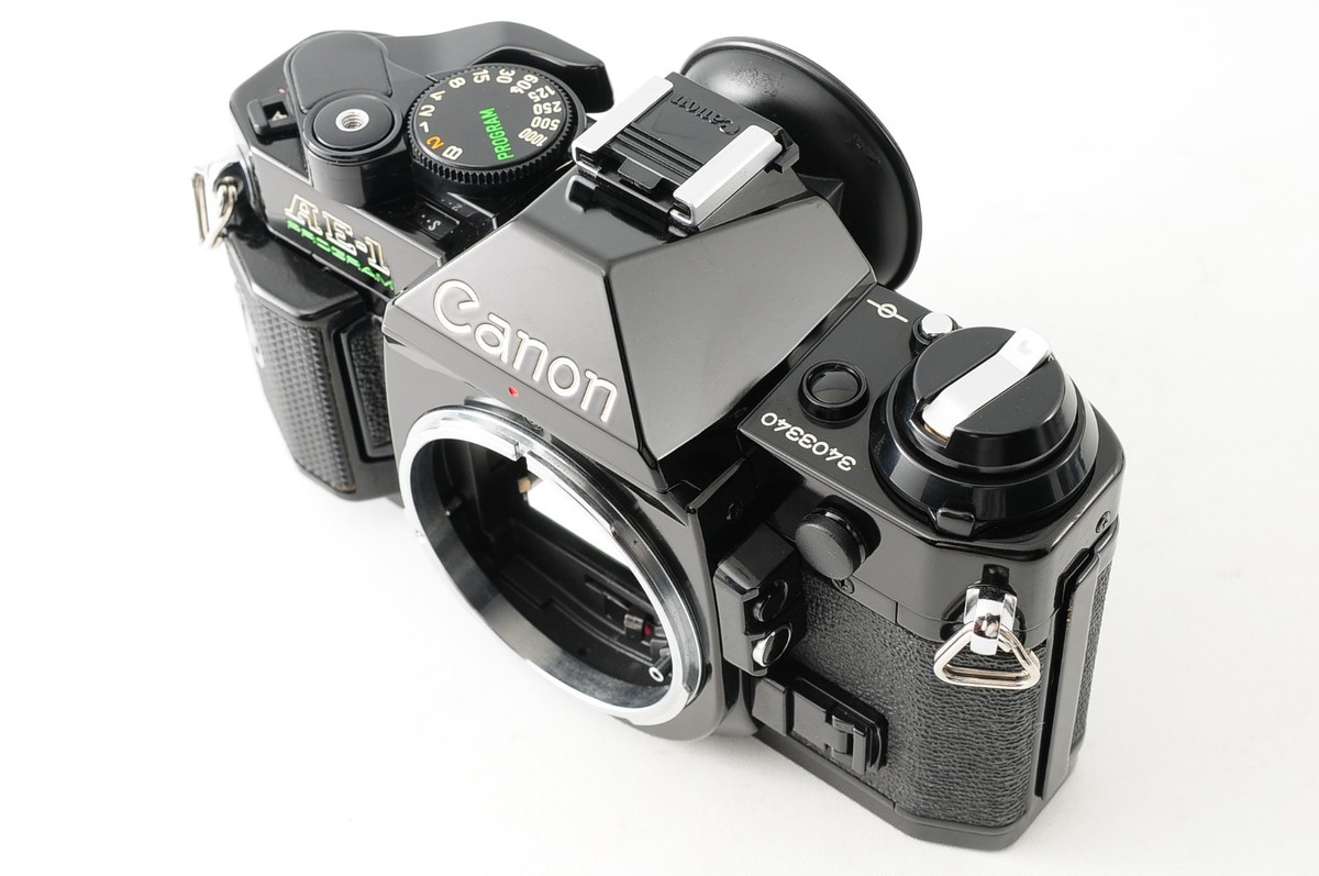 キヤノン AE-1 PROGRAM NFD 50/ f1.4 35-70 完動品 MINT] Canon AE-1 program 35mm Black Film Camera New FD 50mm