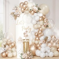 Luftballons Gold Weiß 113 StüCk FüR Hochzeit Geburtstag Deko Party
