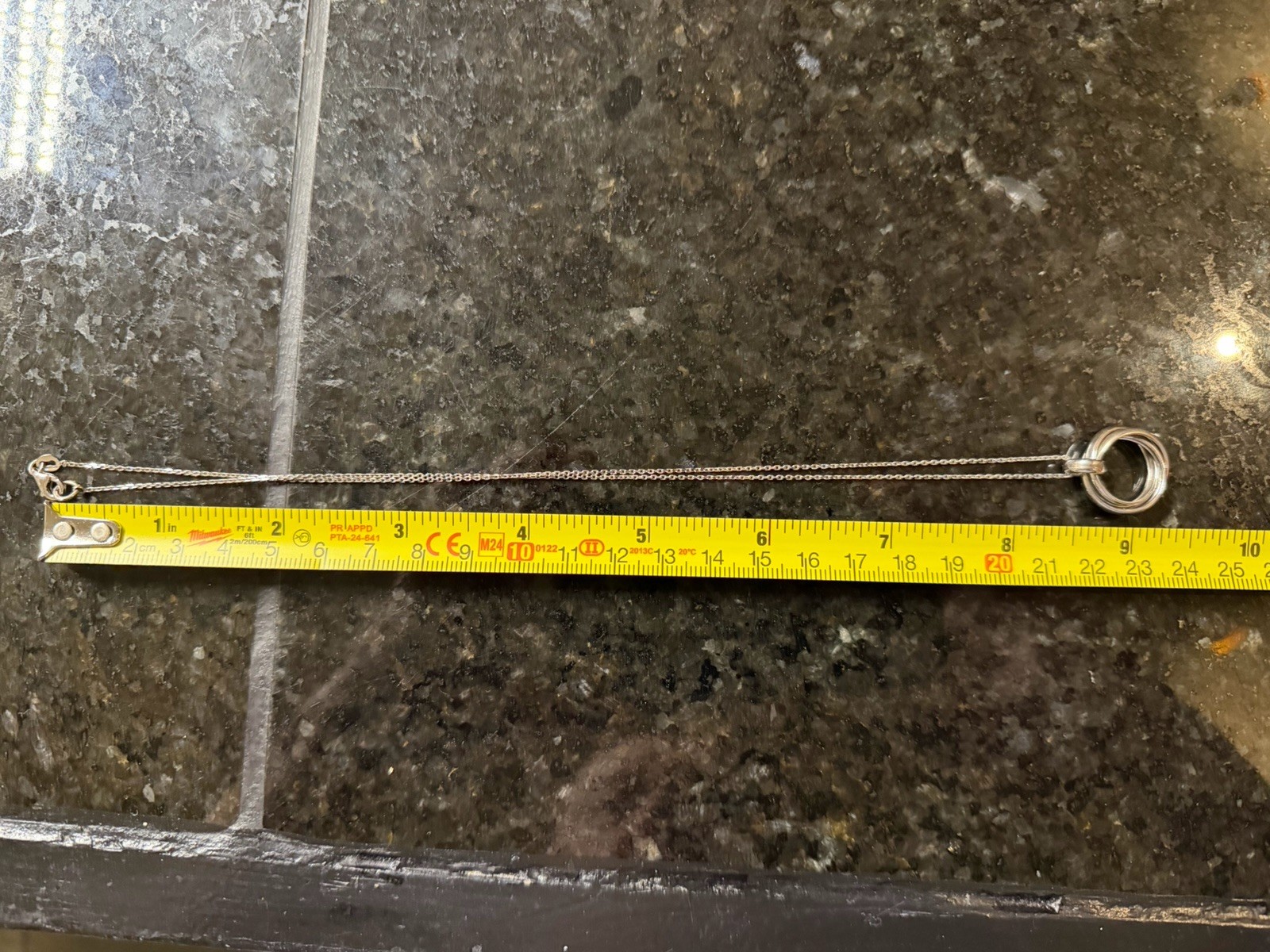 925 Sterling Silver Interlocking Infinity Three C… - image 3