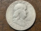 1953 S Franklin Half Dollar, 90% Silver, Free Shipping.