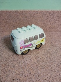 Lego Duplo Fillmore Vw Minivan Bus Van Vehicle Flowers Design Hippie Car 5829 