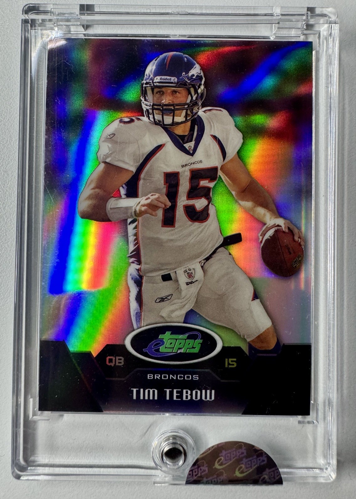 2011 eTopps /999 Tim Tebow #32 Uncirculated Encased
