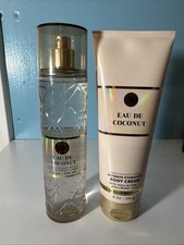 Bath and Body Works Eau de Coconut Body Mist and Body Cream New