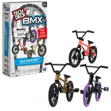 , BMX Finger Bike 3-Pack, Collectible and Customizable Mini BMX Bicycle Toys ...