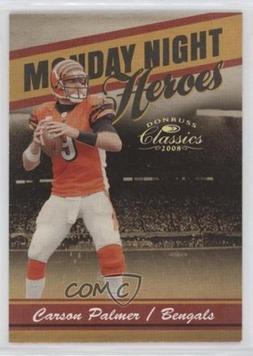 2008 Donruss Classics Monday Night Heroes Gold 46/100 Carson Palmer #MNH-1 sl3