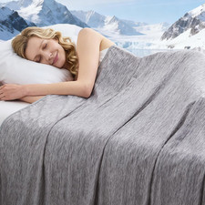 Cooling Blanket Throw 50x70, Thin Lightweight Breathable Soft Blanket for Bed