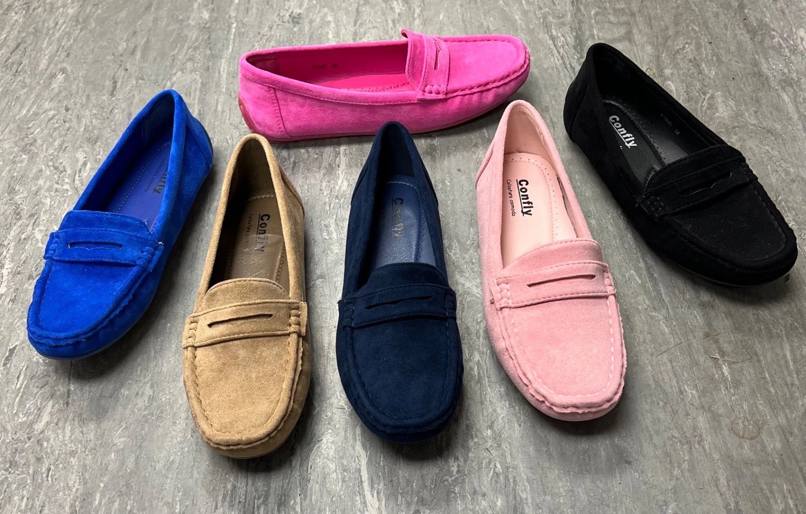 Ladies Comfy Flat Moccasin Faux Suede Cushioned Lightweight Loafer Shoe
Opens in a new window or tab