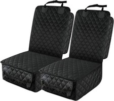 Waterproof Front Seat Car Cover 2 Pack Full Protection Dog Car Seat Cover W/
