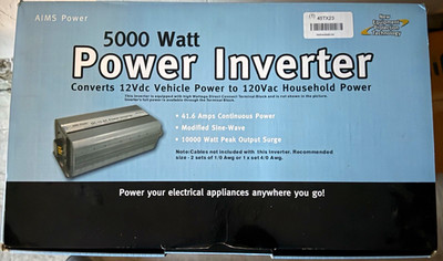 AIMS Power 5000W Modified Sine Wave Inverter 12V DC to 120V AC