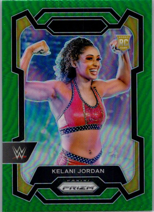 2024 Panini Prizm WWE #127 Kelani Jordan Green Prizms
